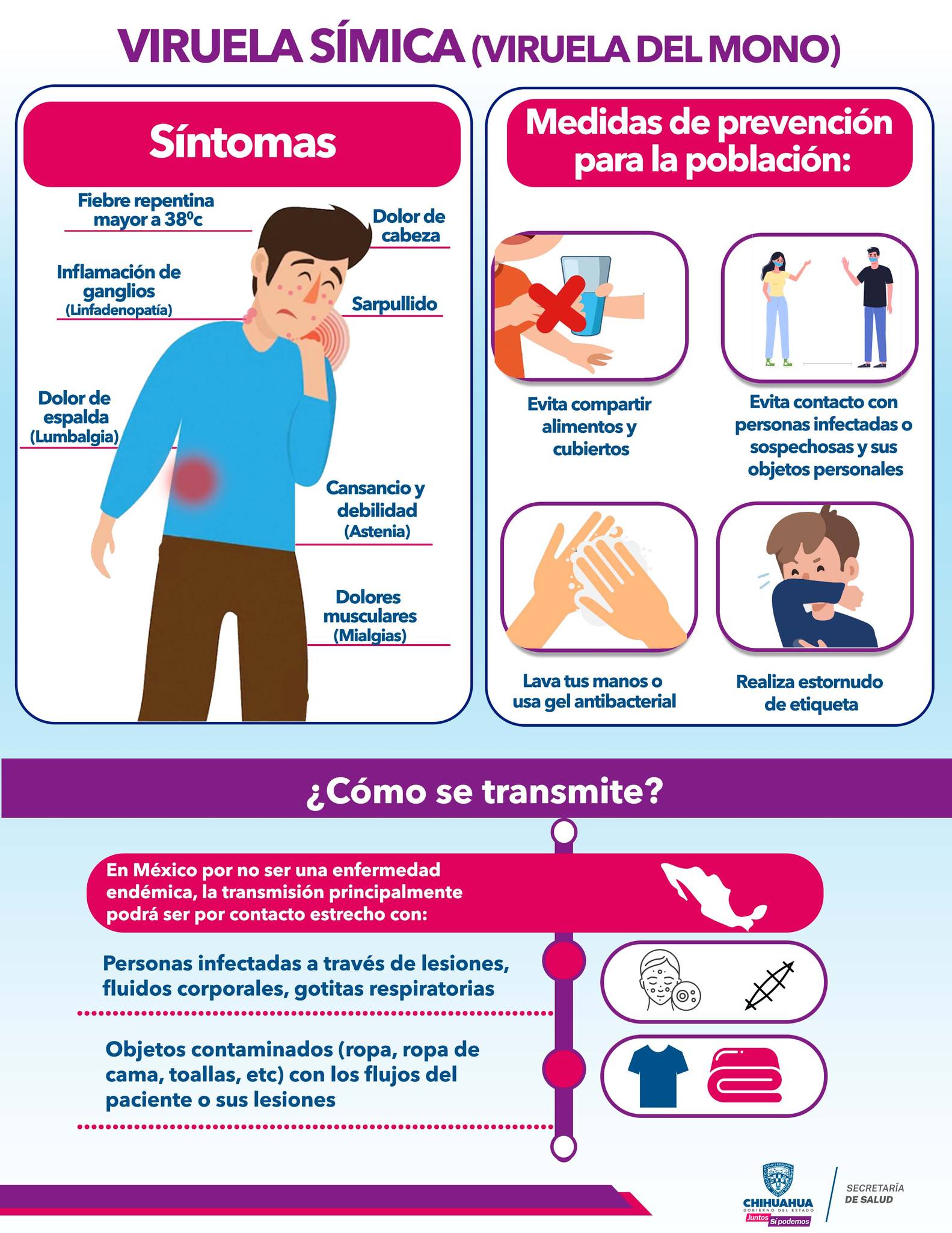 Emite Secretaría De Salud Acciones Preventivas Ante La Viruela Símica Portal Gubernamental Del 0903